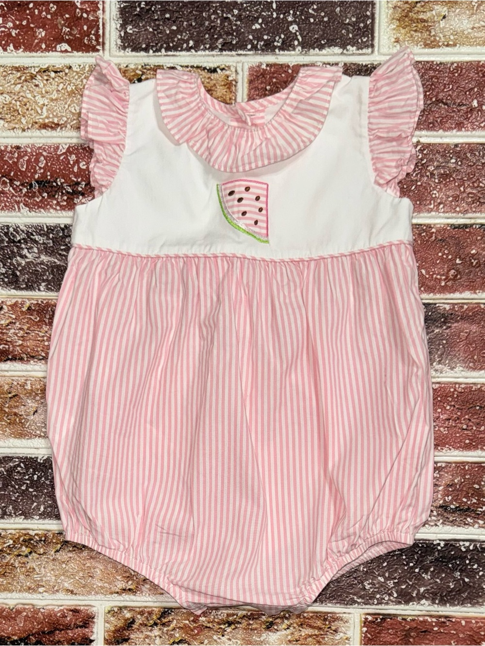 Dondolo watermelon bubble romper size 2 baby girls boutique